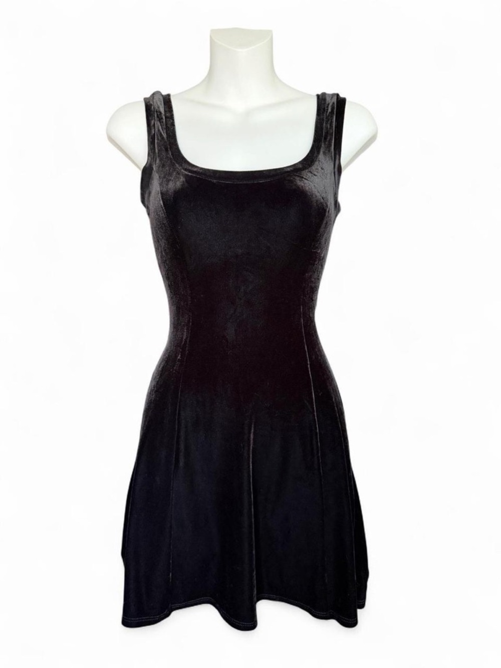 BCBG Black Velvet Tank Dress — Luxe Velvet Slip